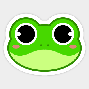 Cute Green Frog Sticker